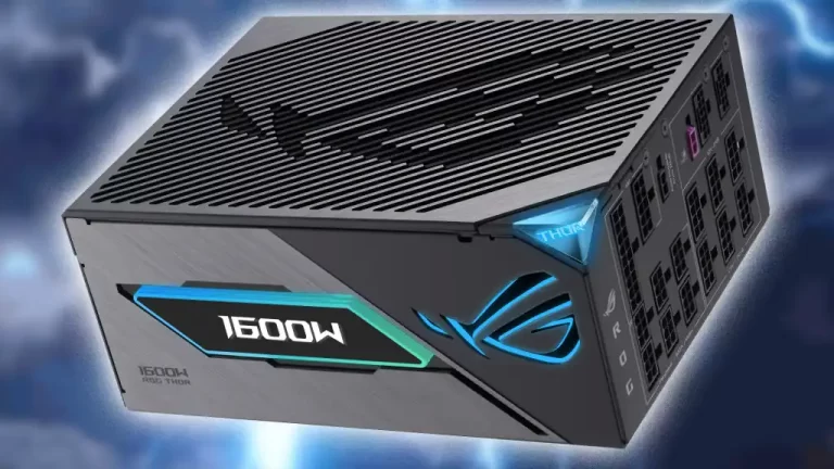 Read more about the article The “magnetic OLED” panel on Asus’s new power supply is, well, because, well, why not?