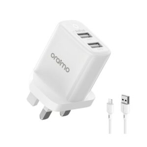 Oraimo Firefly 2U 12W 2.4A Dual USB Fast Charger Fast Charge Cable